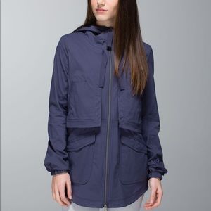 Lululemon Yogi Anorak Jacket Cadet Blue size 4